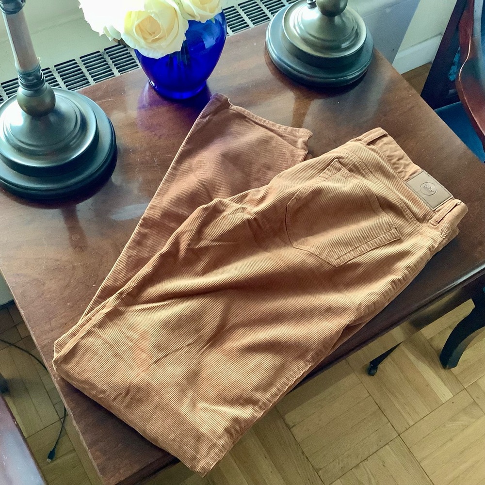 Peter Millar Crown Men's Size 34x32 Brown Corduroy Five-Pocket Pant EUC